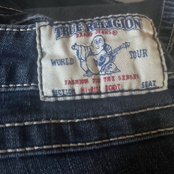 Ladies True Religion High Rise Dark Wash Jeans Size 31 - Picture 6 of 6